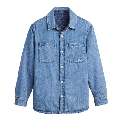 Denim - Front - Levis Mens Bryant Patterned Corduroy Overshirt