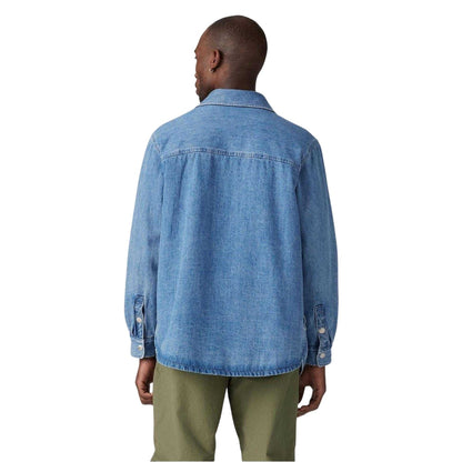 Denim - Back - Levis Mens Bryant Patterned Corduroy Overshirt