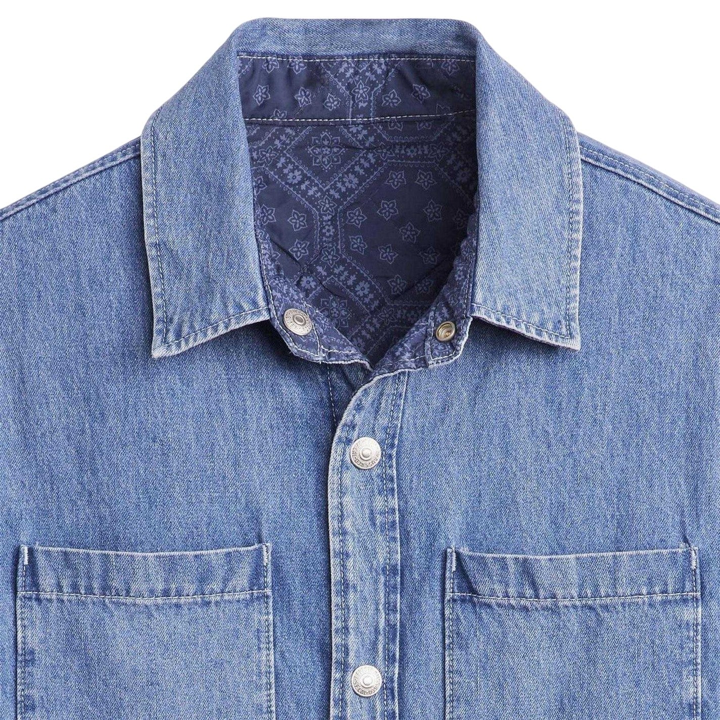 Denim - Side - Levis Mens Bryant Patterned Corduroy Overshirt