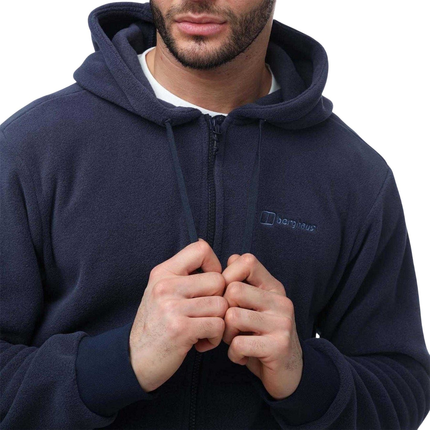 Navy - Side - Berghaus Mens Prism Polartech Hoodie