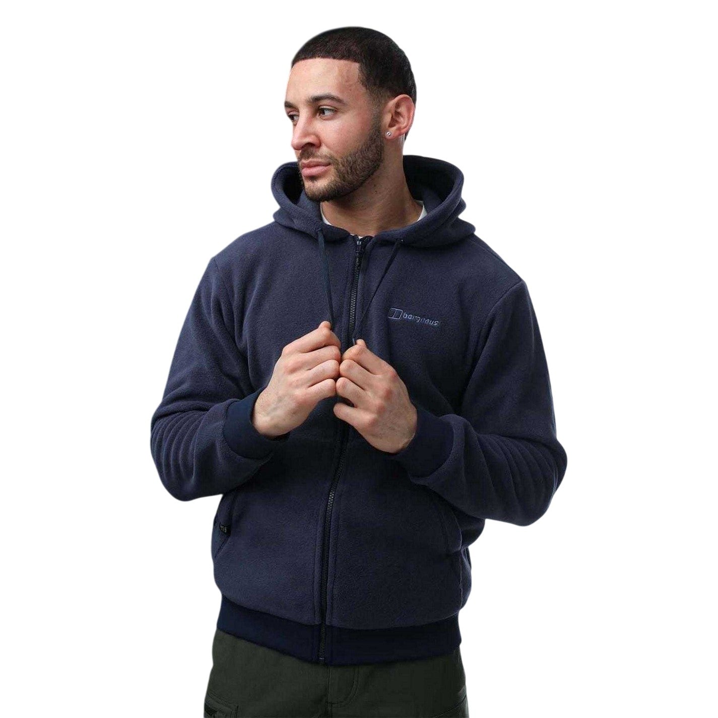 Navy - Pack Shot - Berghaus Mens Prism Polartech Hoodie