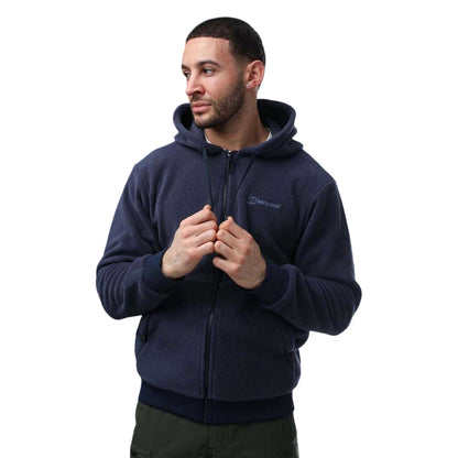 Navy - Pack Shot - Berghaus Mens Prism Polartech Hoodie