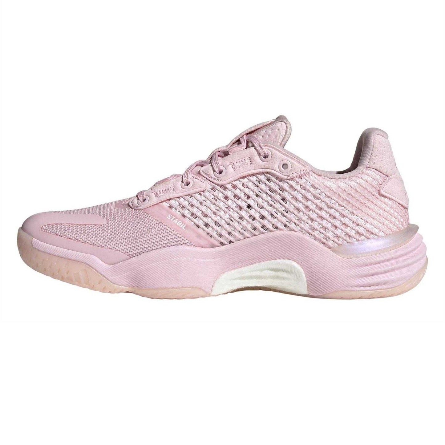 Pink - Side - Adidas Womens-Ladies Stabil 16 Logo Trainers