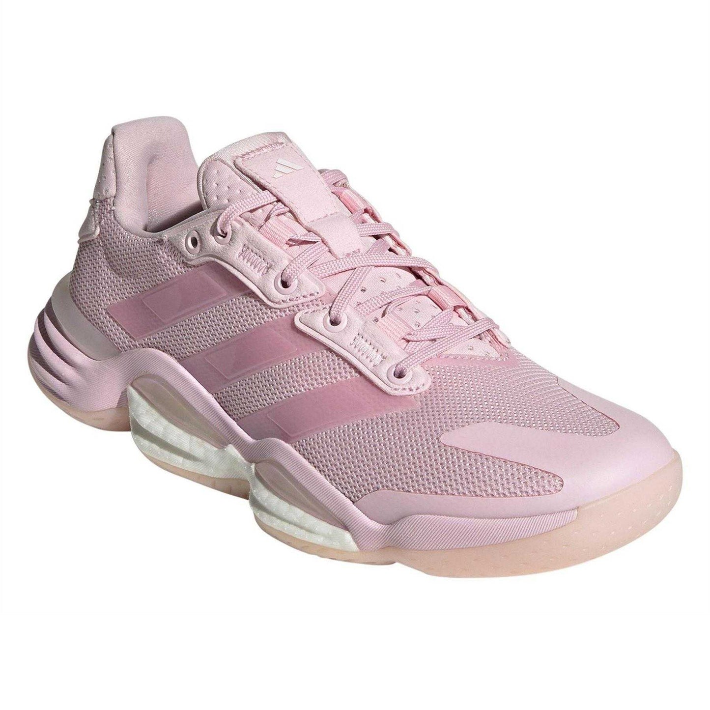 Pink - Pack Shot - Adidas Womens-Ladies Stabil 16 Logo Trainers