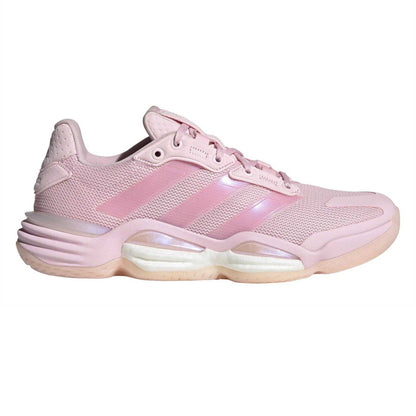 Pink - Front - Adidas Womens-Ladies Stabil 16 Logo Trainers