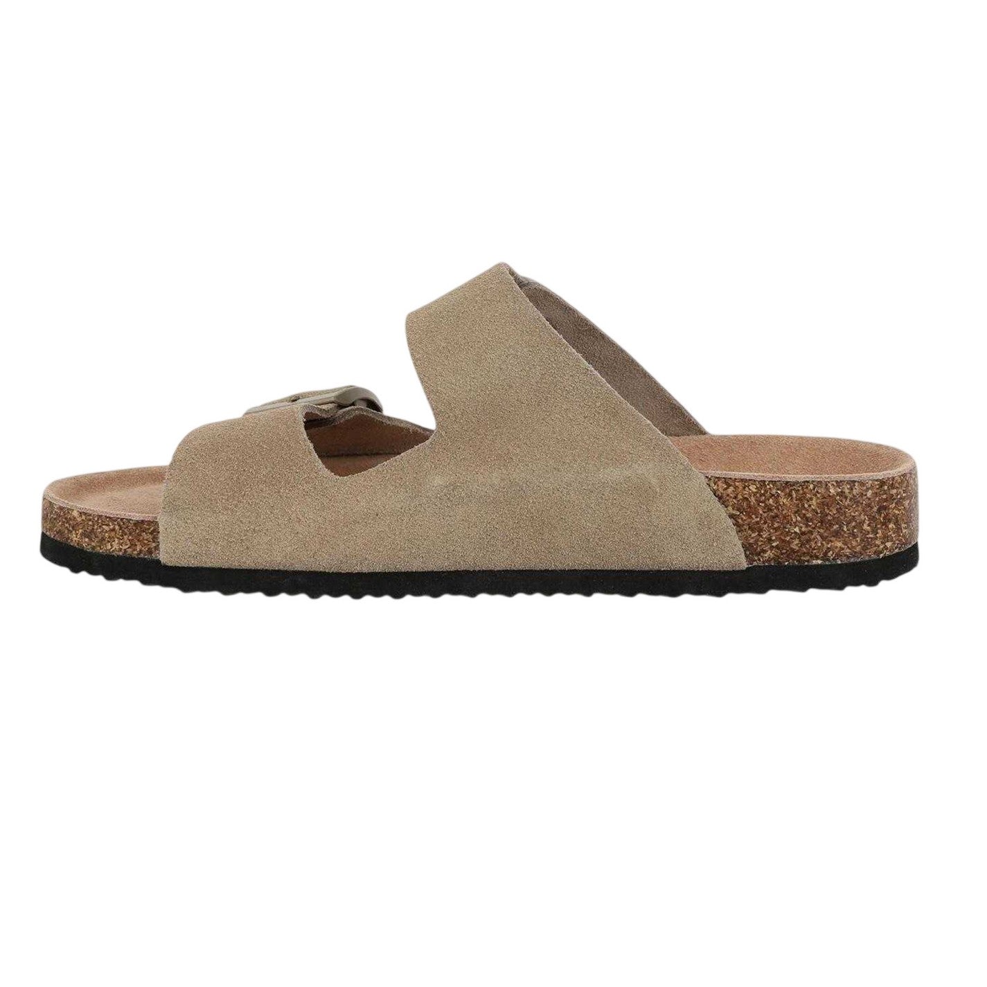 Taupe - Back - Jack Wills Womens-Ladies JW Cork Suede Flat Sandals