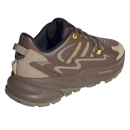 Olive Strata - Back - Adidas Childrens-Kids Ozwave Surge Chunky Sole Trainers