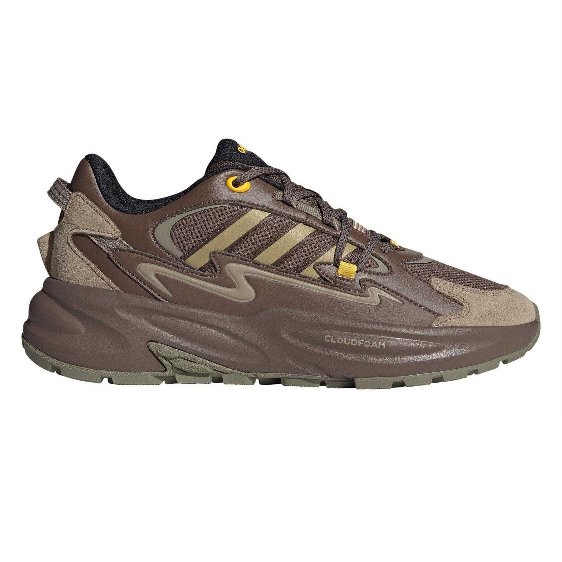 Olive Strata - Front - Adidas Childrens-Kids Ozwave Surge Chunky Sole Trainers