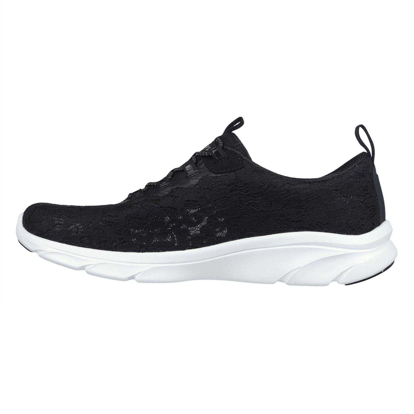 Black - Side - Skechers Womens-Ladies D´Lux Trainers