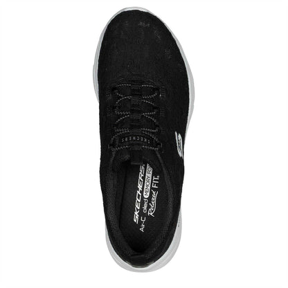 Black - Lifestyle - Skechers Womens-Ladies D´Lux Trainers