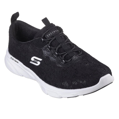 Black - Pack Shot - Skechers Womens-Ladies D´Lux Trainers