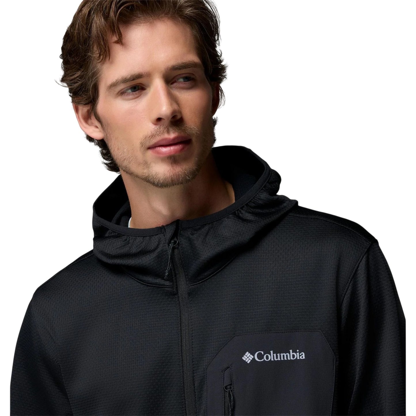 Black - Side - Columbia Mens Tall Heights Fleece Jacket