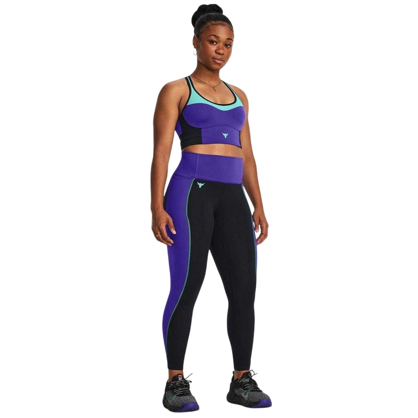 Black - Lifestyle - Under Armour Womens-Ladies Colour Block Slim Running Leggings