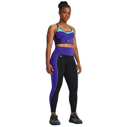 Black - Lifestyle - Under Armour Womens-Ladies Colour Block Slim Running Leggings