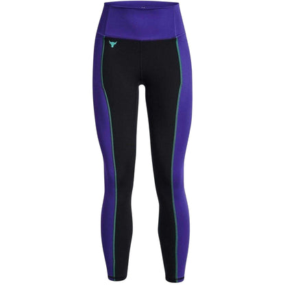 Black - Front - Under Armour Womens-Ladies Colour Block Slim Running Leggings