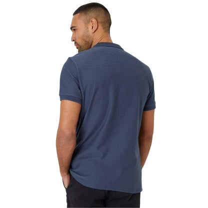 Denim Blue - Back - Threadbare Mens Westbank Short-Sleeved Polo Shirt
