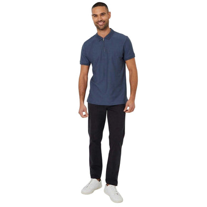 Denim Blue - Lifestyle - Threadbare Mens Westbank Short-Sleeved Polo Shirt