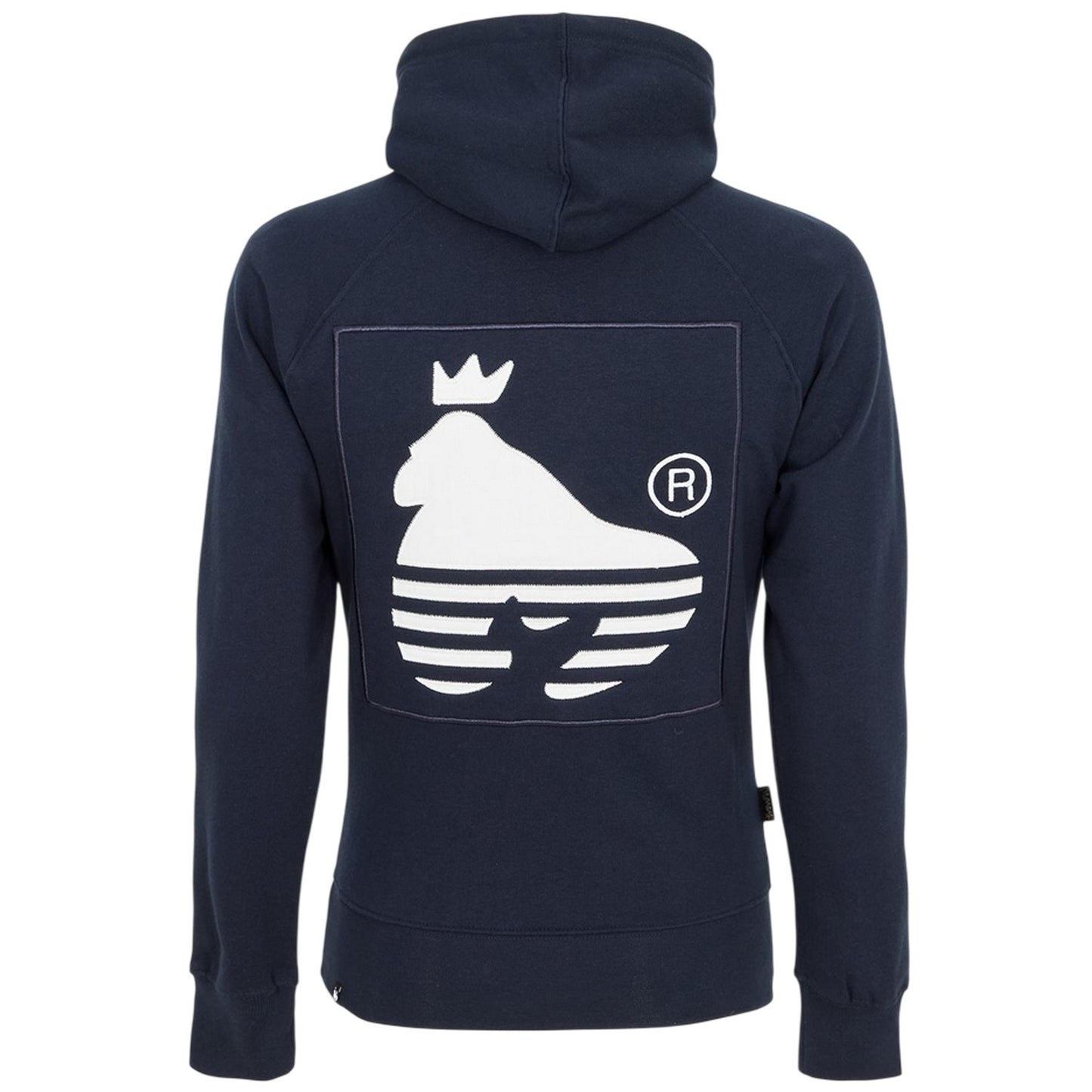 Navy - Back - Money Mens Sig Hells Cotton Hoodie