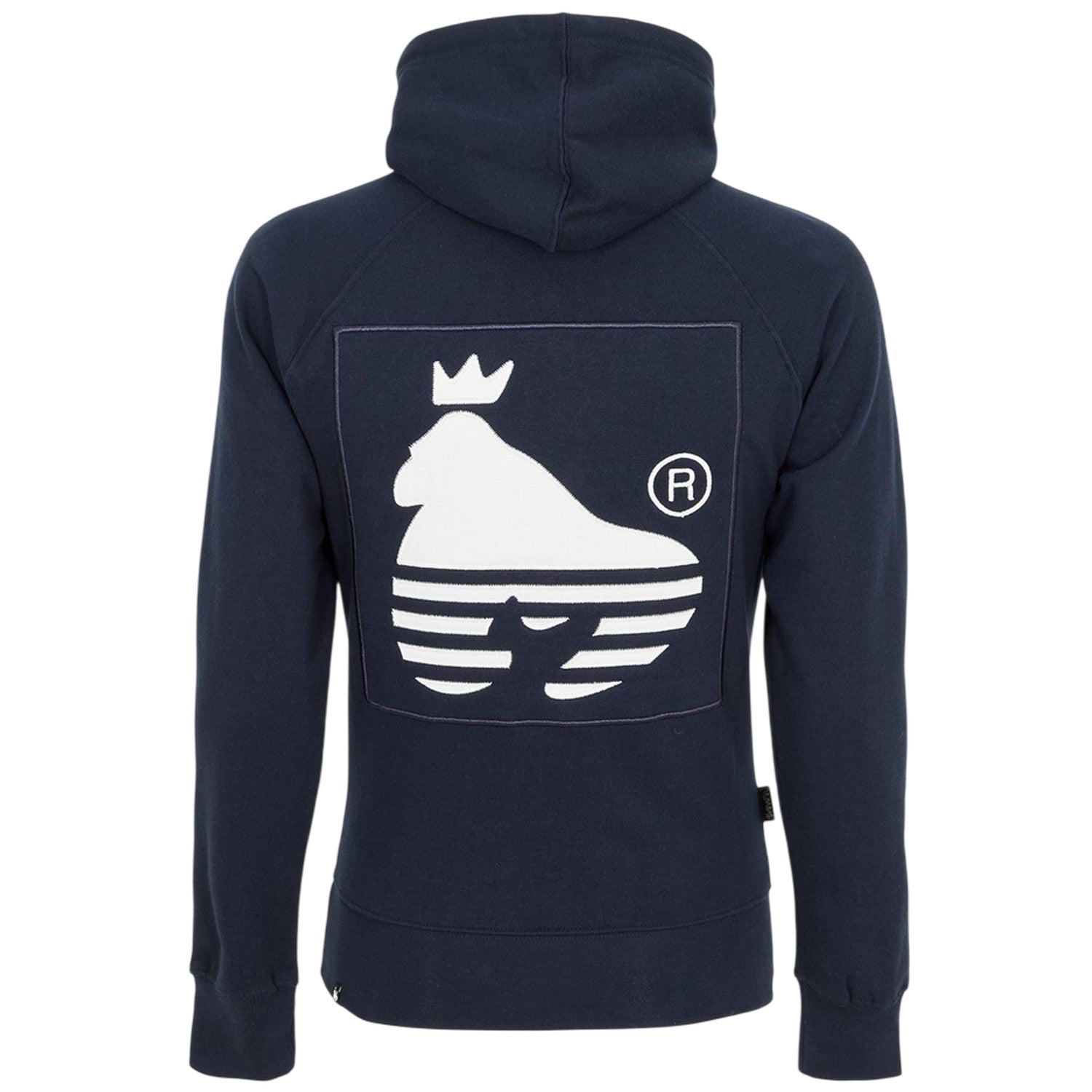 Navy - Back - Money Mens Sig Hells Cotton Hoodie