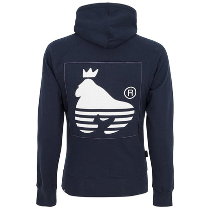 Navy - Back - Money Mens Sig Hells Cotton Hoodie
