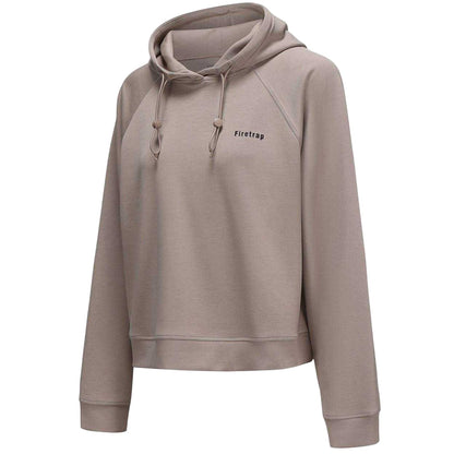 Stone - Side - Firetrap Womens-Ladies Drawstring Hoodie