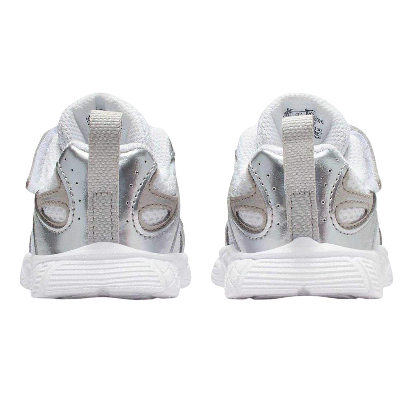 White-Black-Grey - Back - Nike Baby V5 Lace Up Running Trainers