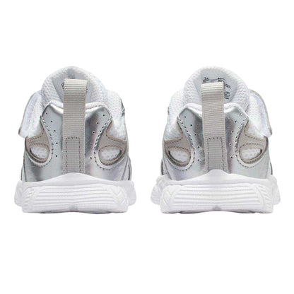 White-Black-Grey - Back - Nike Baby V5 Lace Up Running Trainers