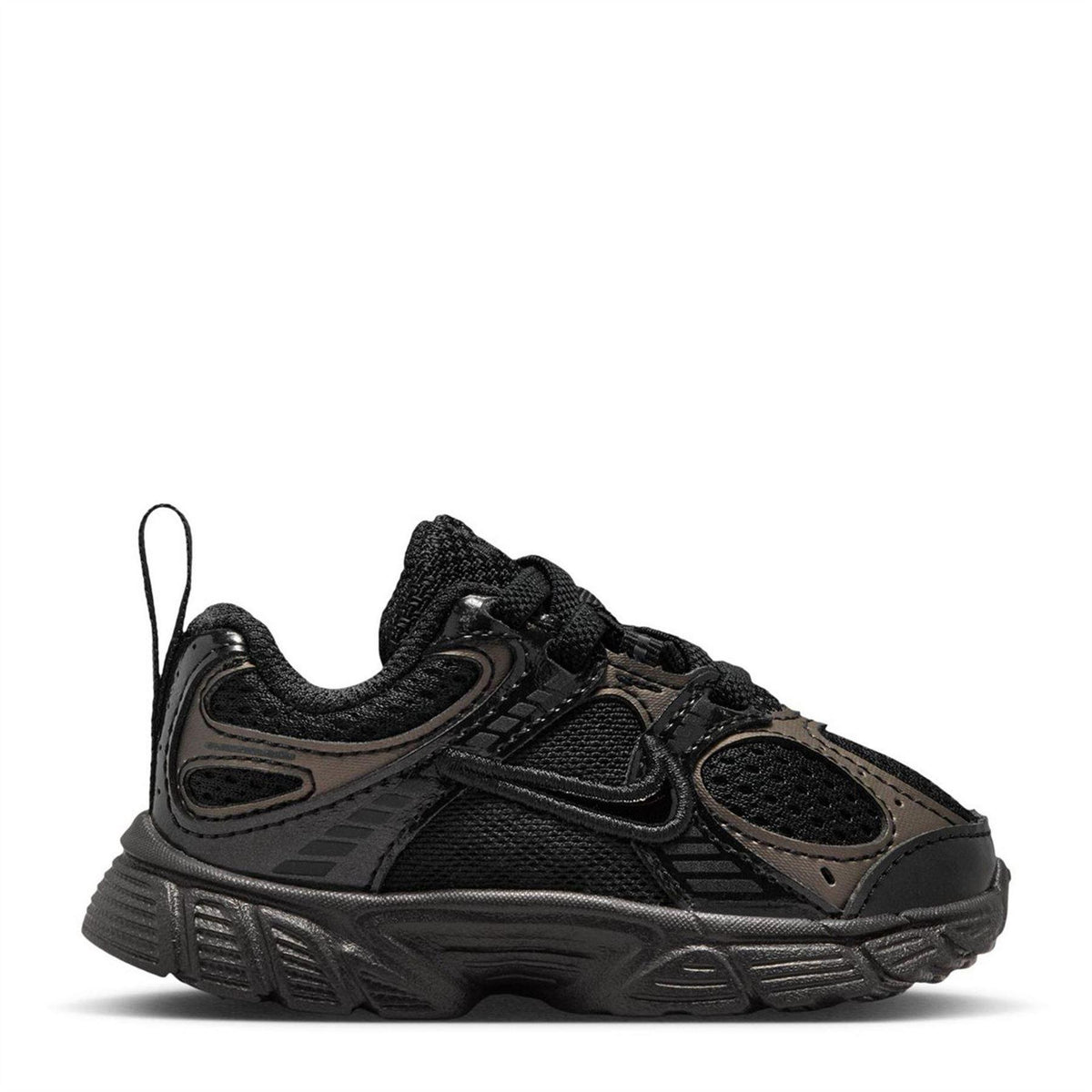 Triple Black - Front - Nike Baby V5 Lace Up Running Trainers
