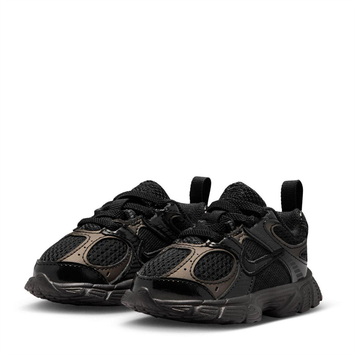 Triple Black - Side - Nike Baby V5 Lace Up Running Trainers