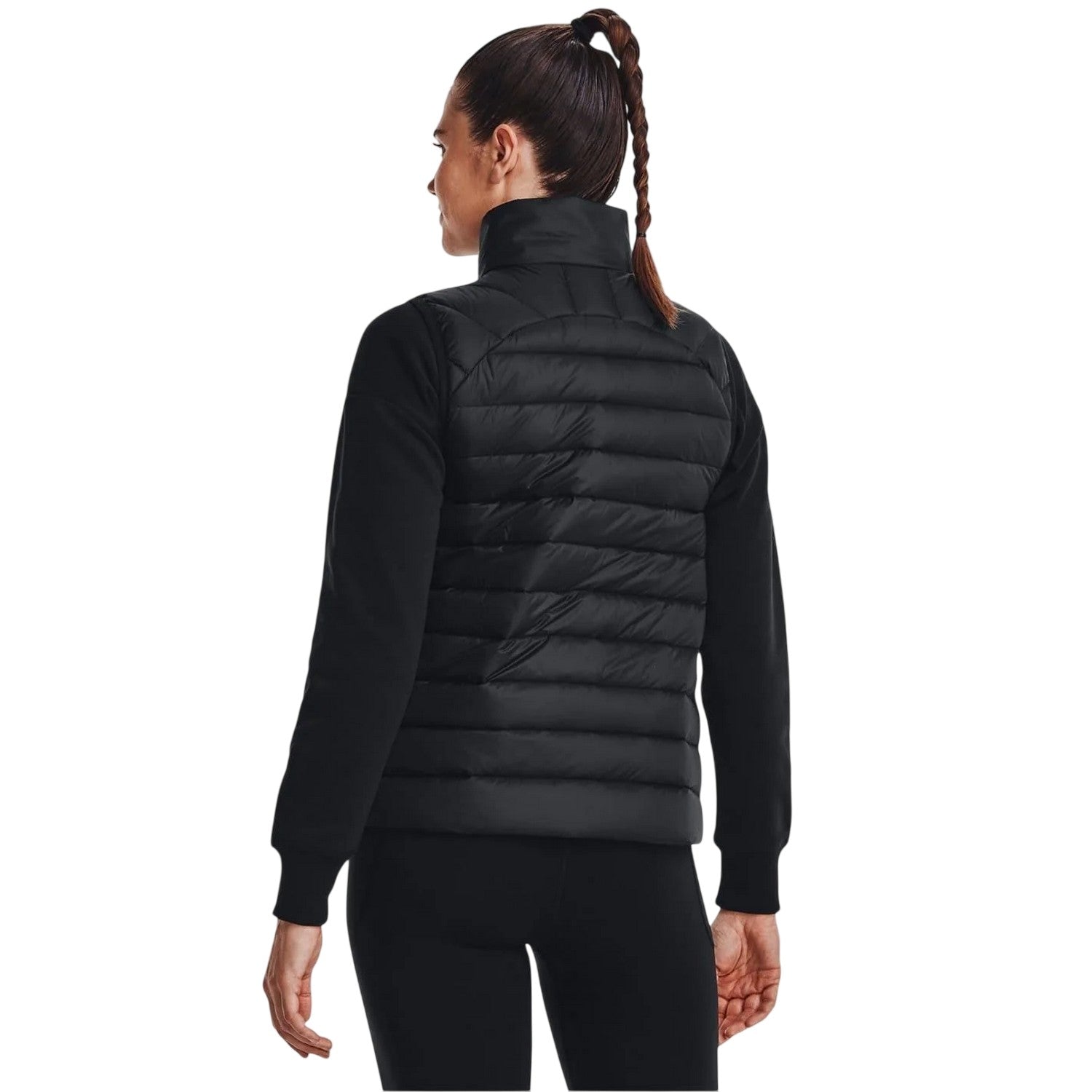Black - Lifestyle - Under Armour Womens-Ladies Plain Padded Sleeveless Gilet