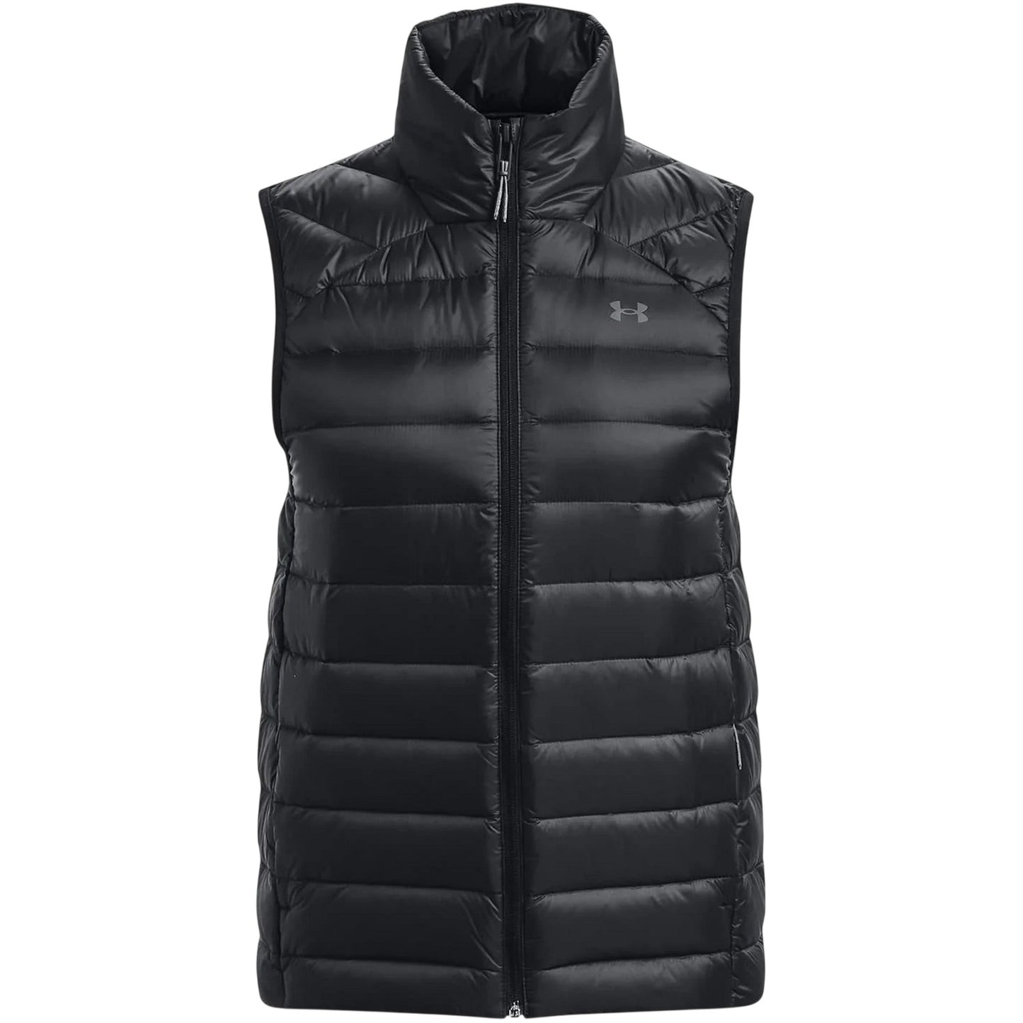 Black - Front - Under Armour Womens-Ladies Plain Padded Sleeveless Gilet