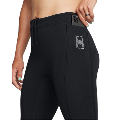 Black Melange - Lifestyle - Under Armour Womens-Ladies Run Anywhere Leggings