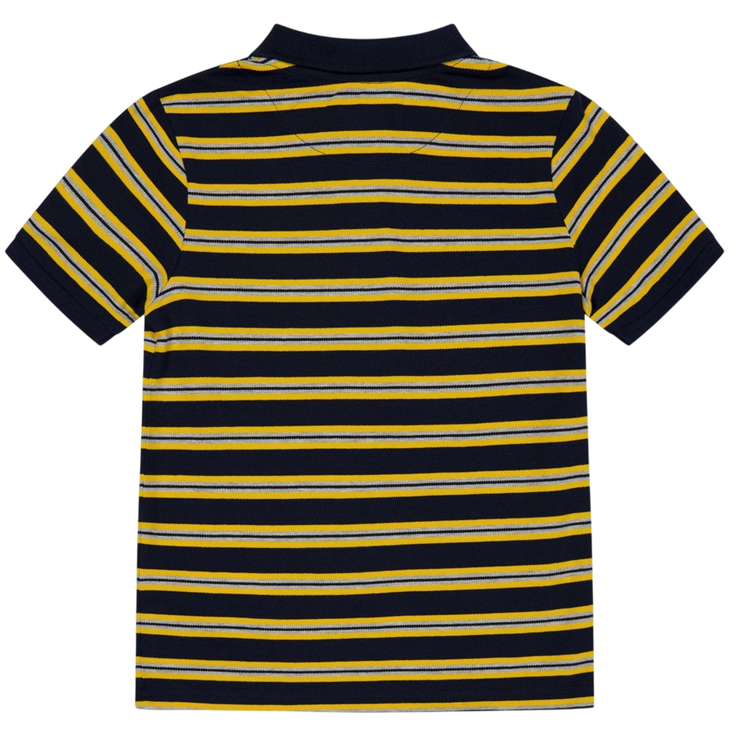 Yellow-Black - Back - Farah Childrens-Kids Embroidered Collared Polo Shirt