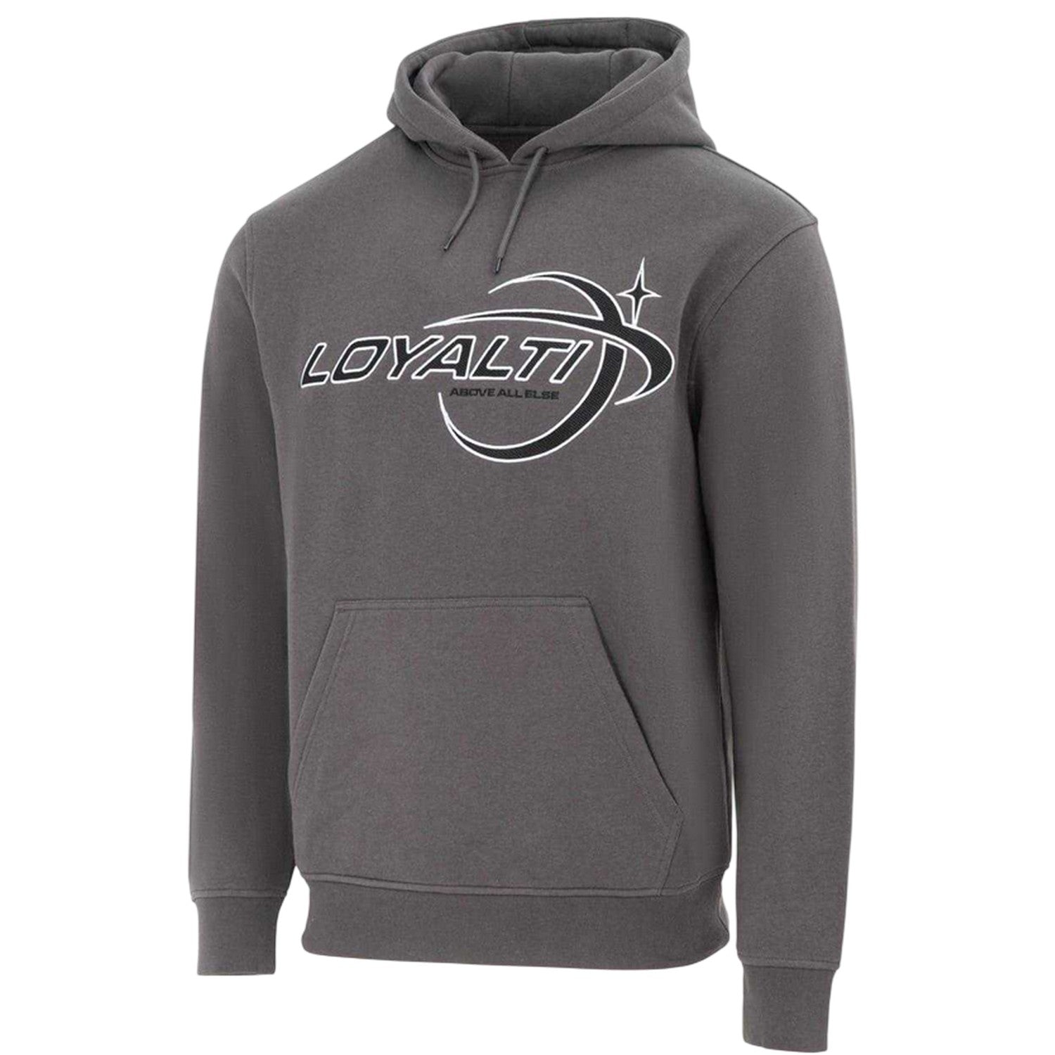 Carbon - Side - Loyalti Mens Galaxy Cotton Drawstring Hoodie