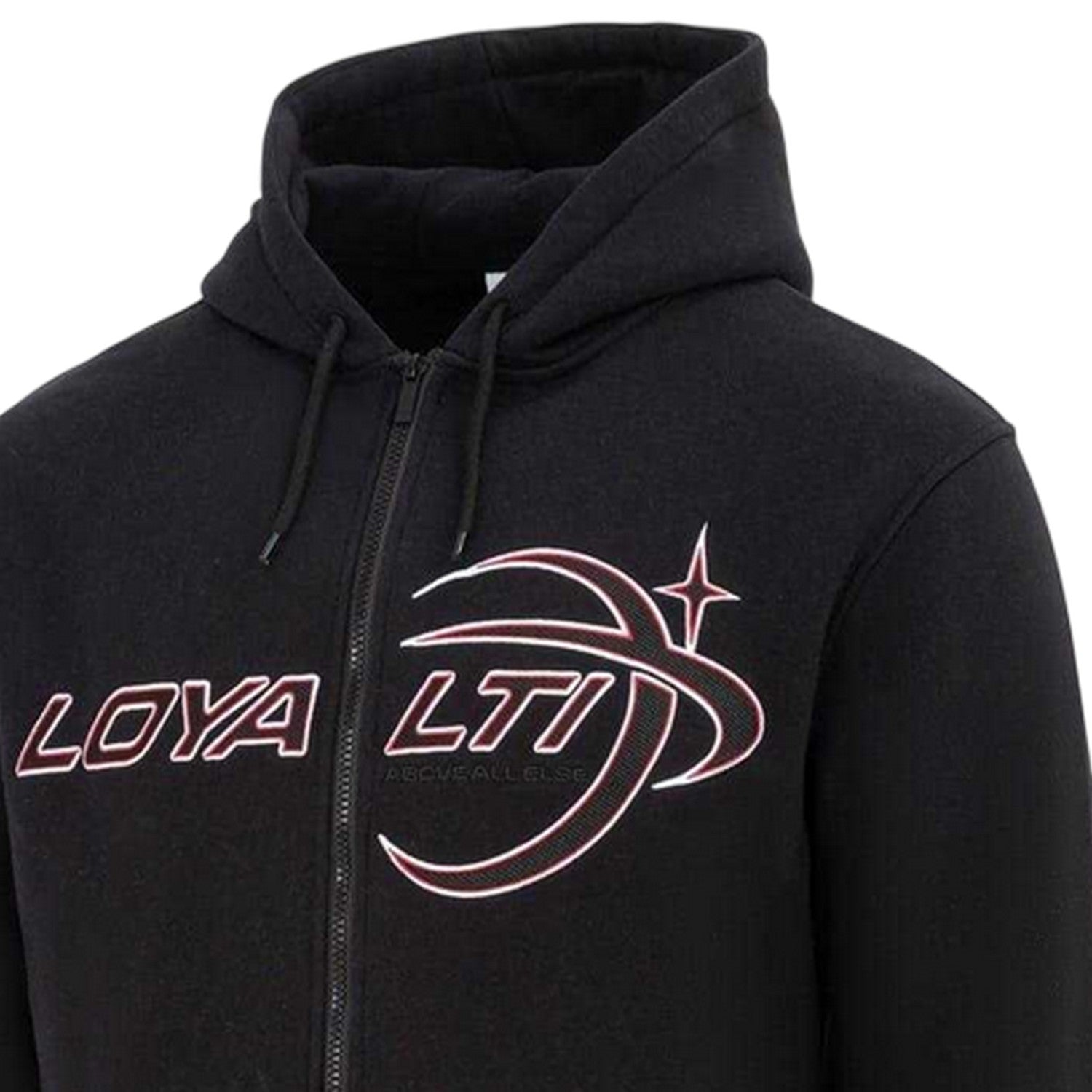 Black - Side - Loyalti Mens Galaxy Full Zip Hoodie