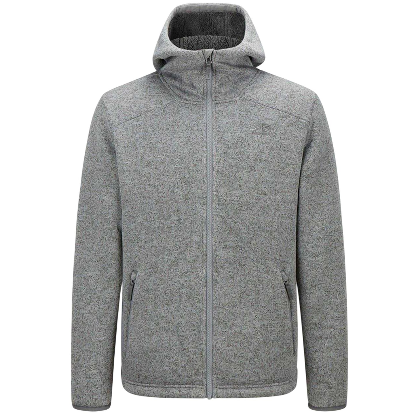 Grey Marl - Front - Karrimor Mens Orbit Polyester Full Zip Hoodie