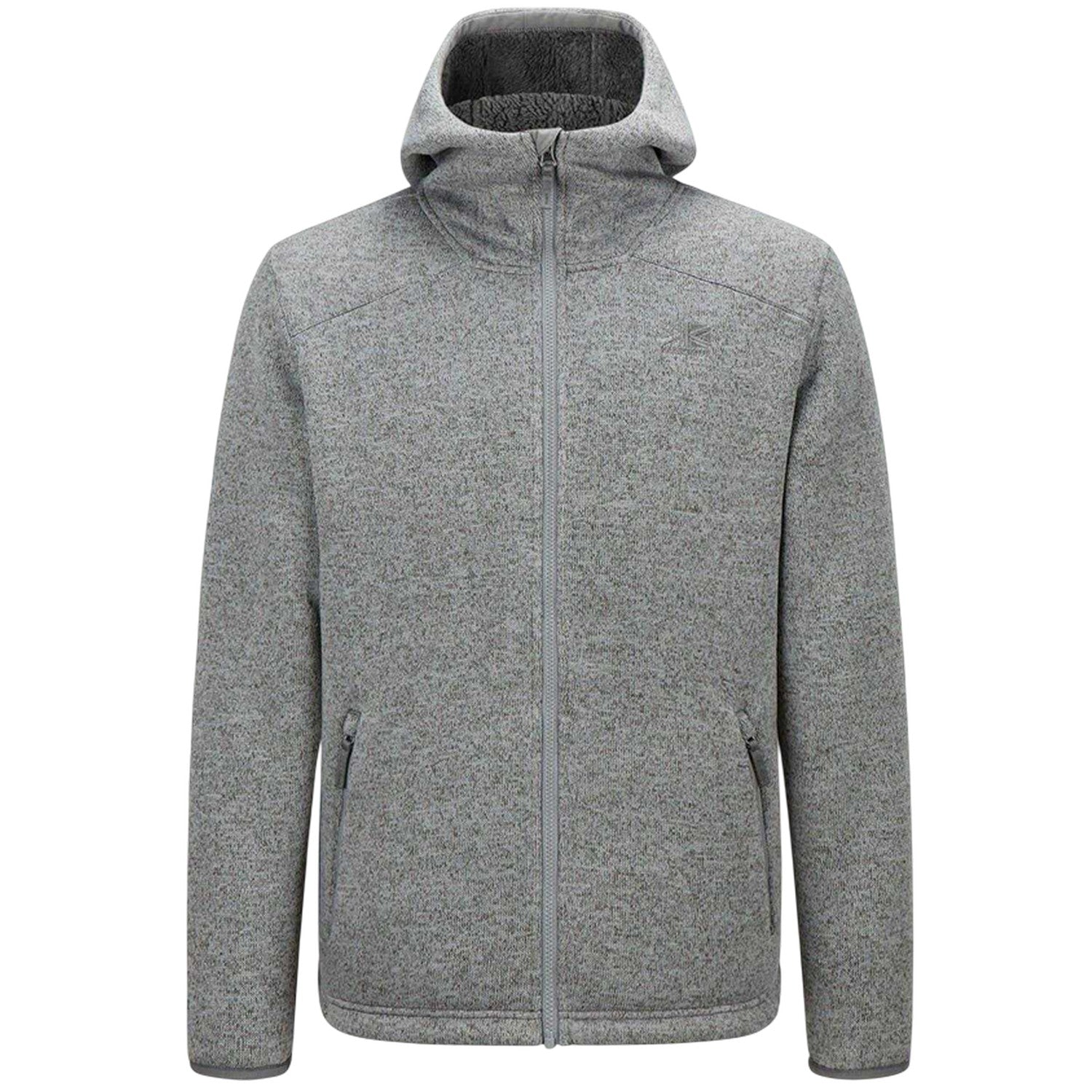 Grey Marl - Front - Karrimor Mens Orbit Polyester Full Zip Hoodie