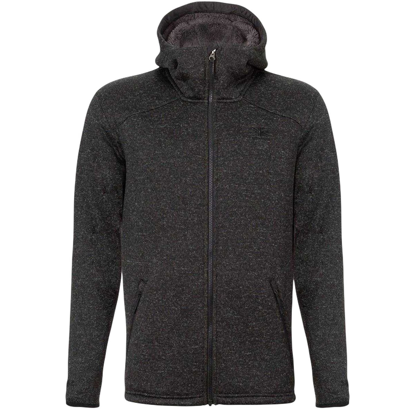 Black Marl Marl - Front - Karrimor Mens Orbit Polyester Full Zip Hoodie