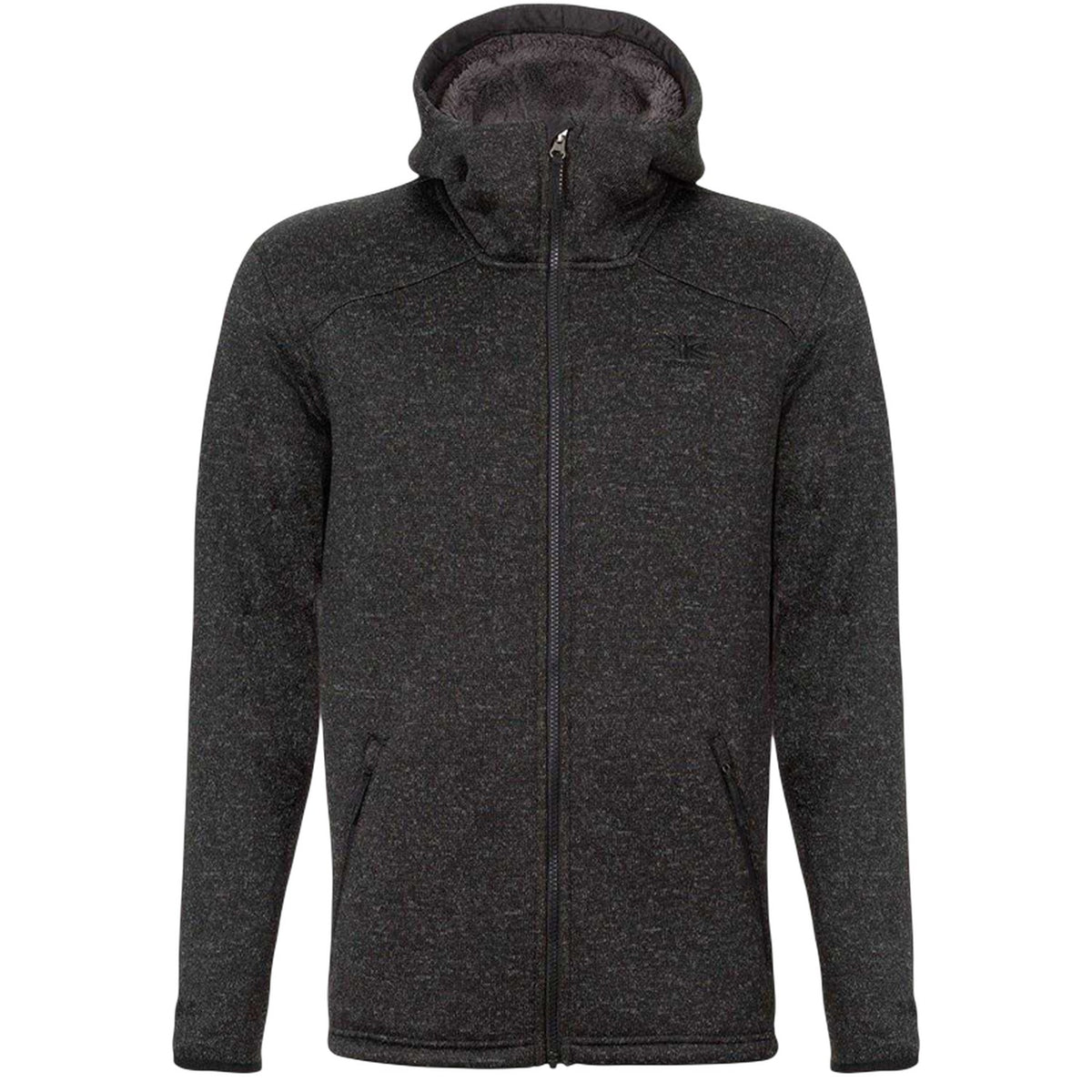 Black Marl Marl - Front - Karrimor Mens Orbit Polyester Full Zip Hoodie