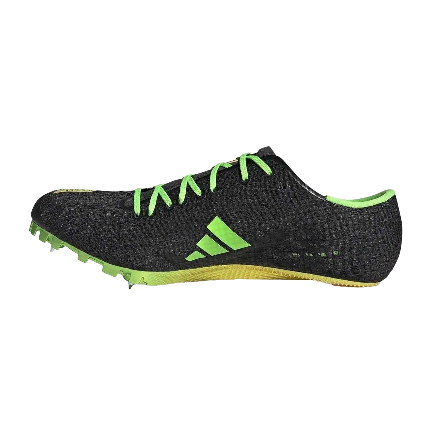 Black - Side - Adidas Mens Adizero Finesse Flat Athletic Shoe Spikes
