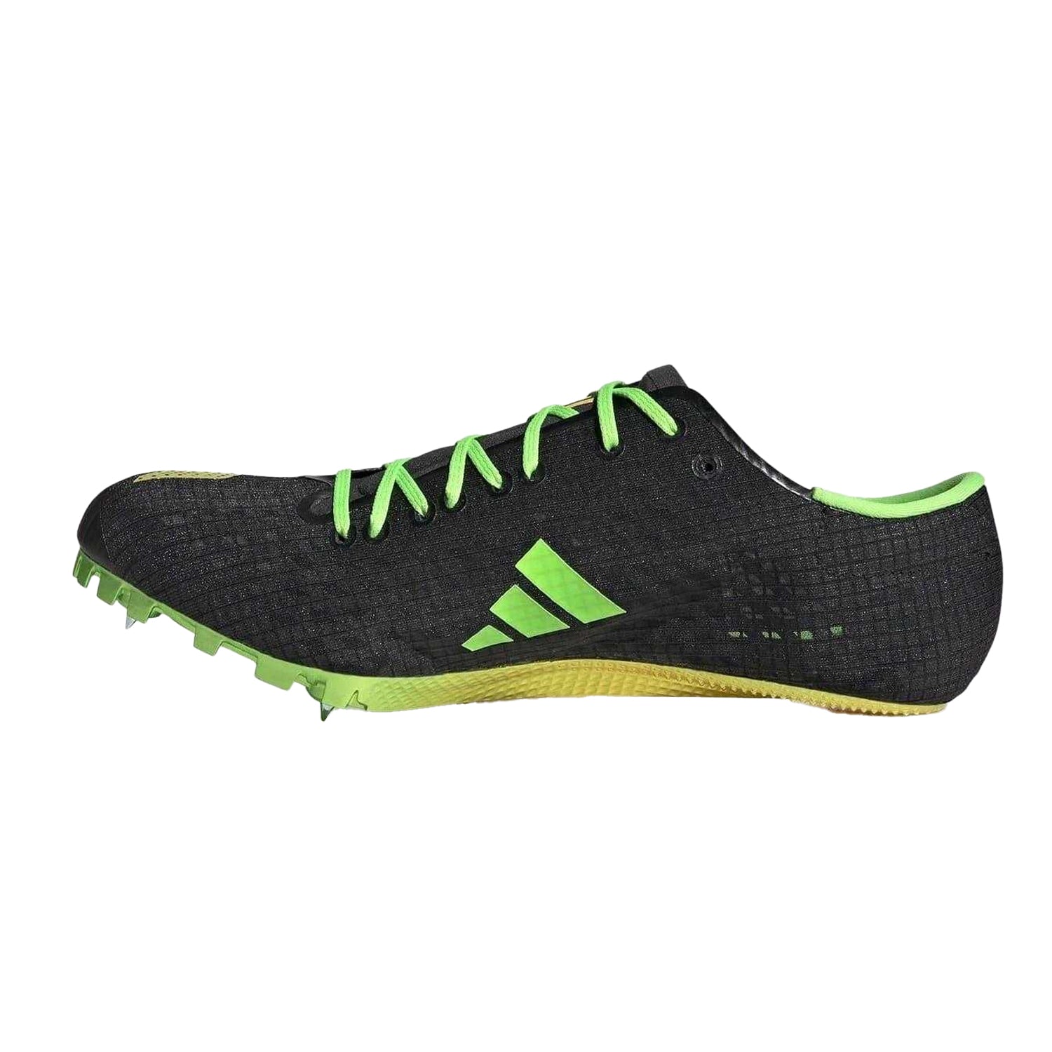 Black - Side - Adidas Mens Adizero Finesse Flat Athletic Shoe Spikes