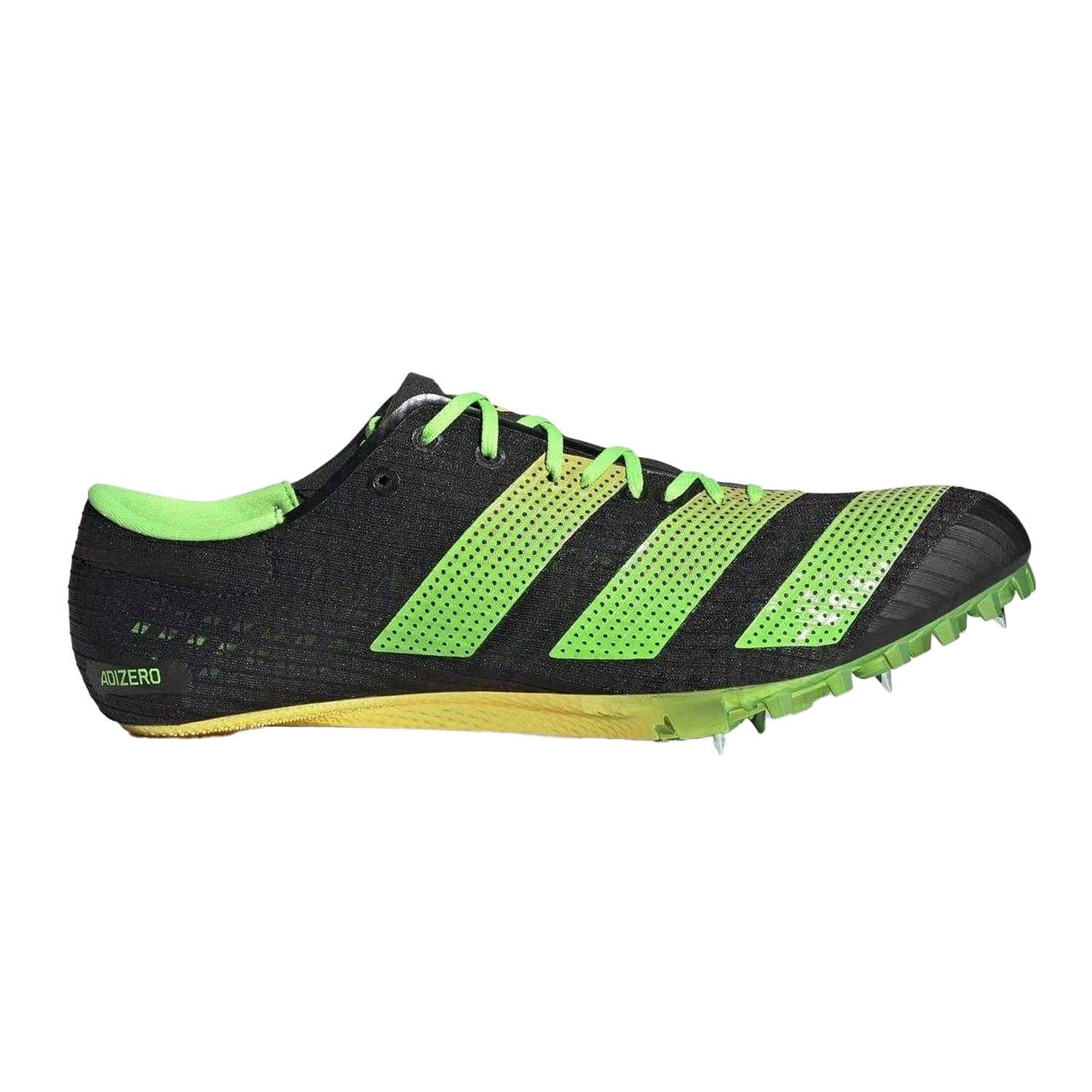 Black - Front - Adidas Mens Adizero Finesse Flat Athletic Shoe Spikes