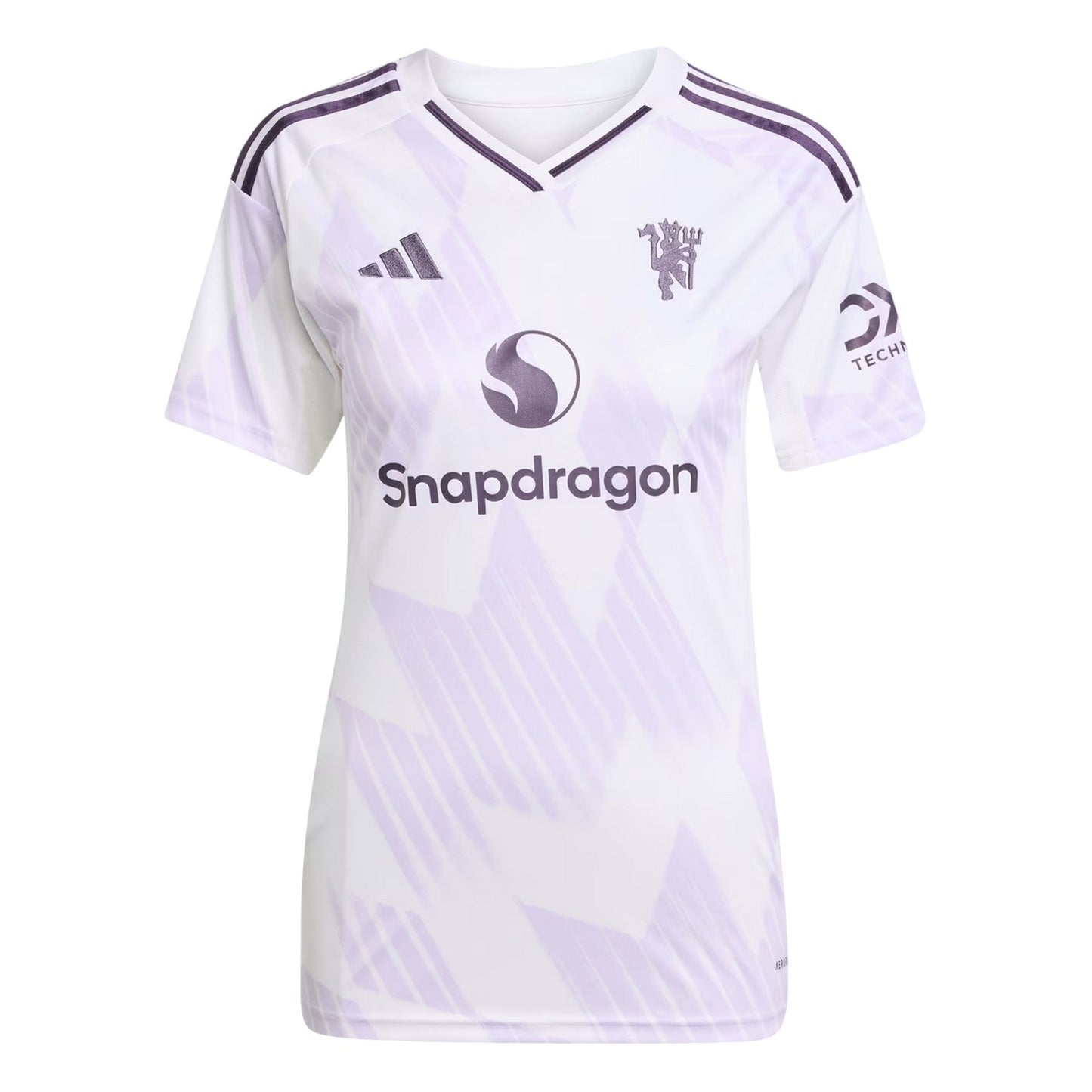 White - Front - Adidas Womens-Ladies 25-26 Manchester United FC Away Jersey