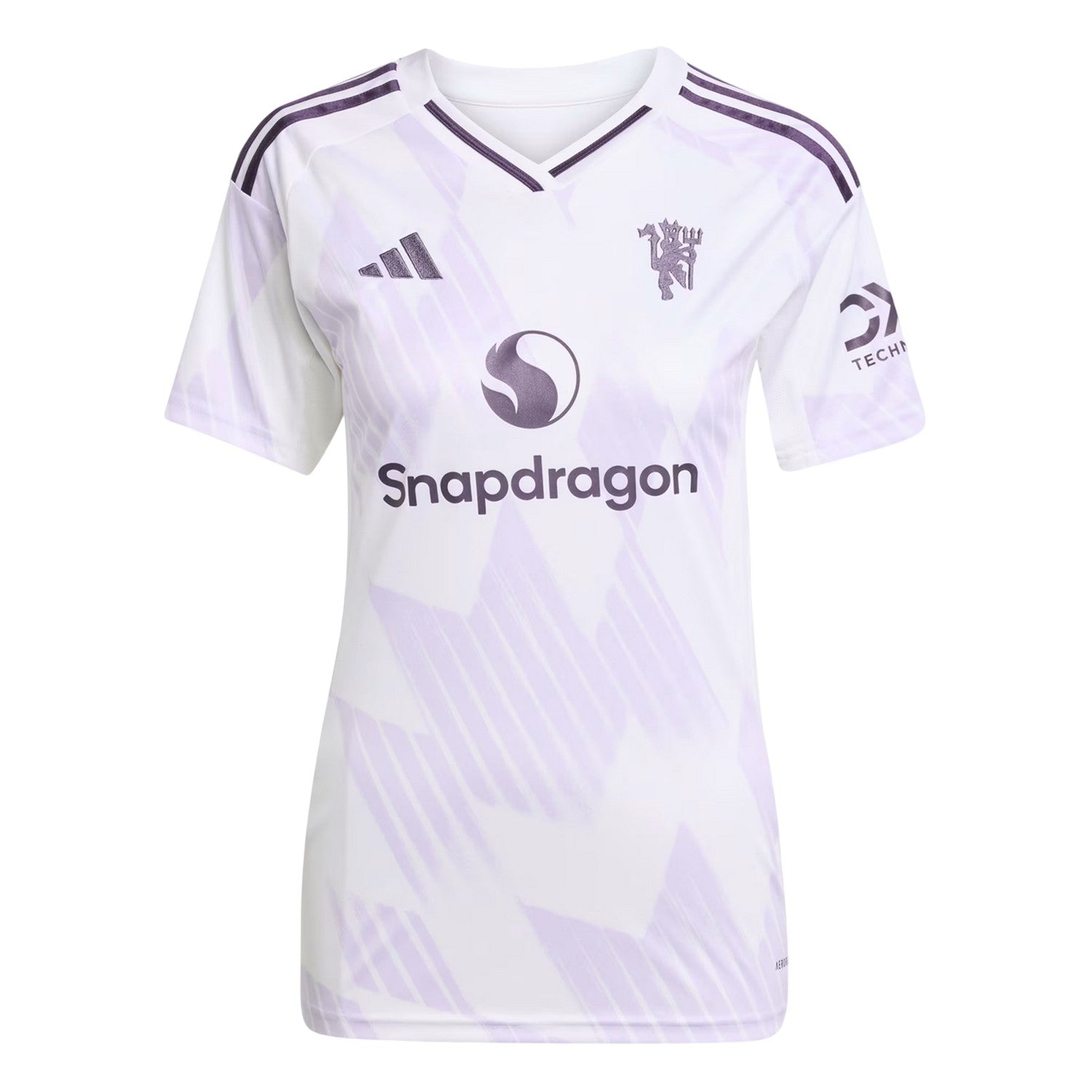White - Front - Adidas Womens-Ladies 25-26 Manchester United FC Away Jersey