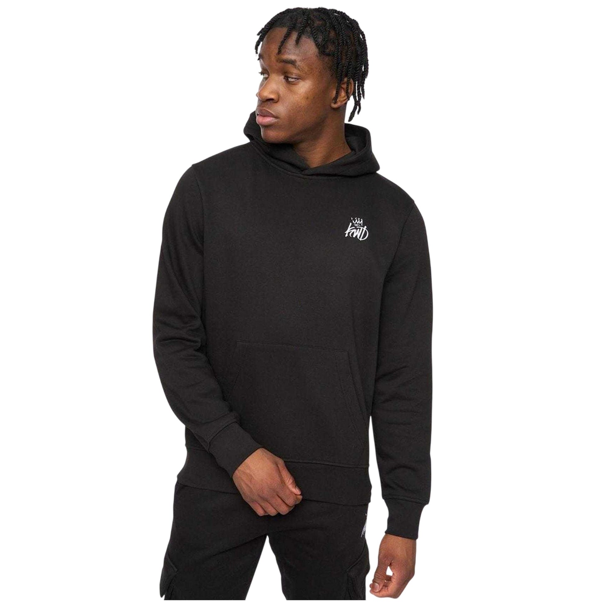 Black - Side - Kings Will Dream Mens Crosby 2.0 Cotton Blend Pullover Hoodie