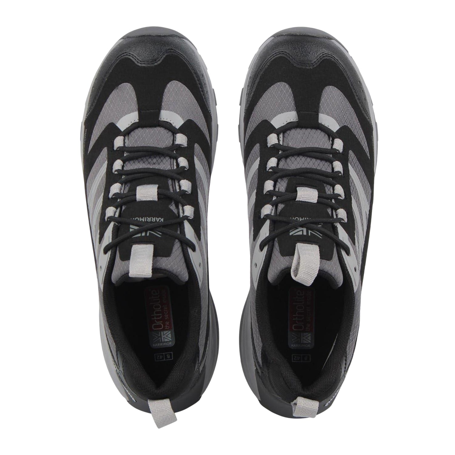 Charcoal - Side - Karrimor Mens Milford Hiking Shoes