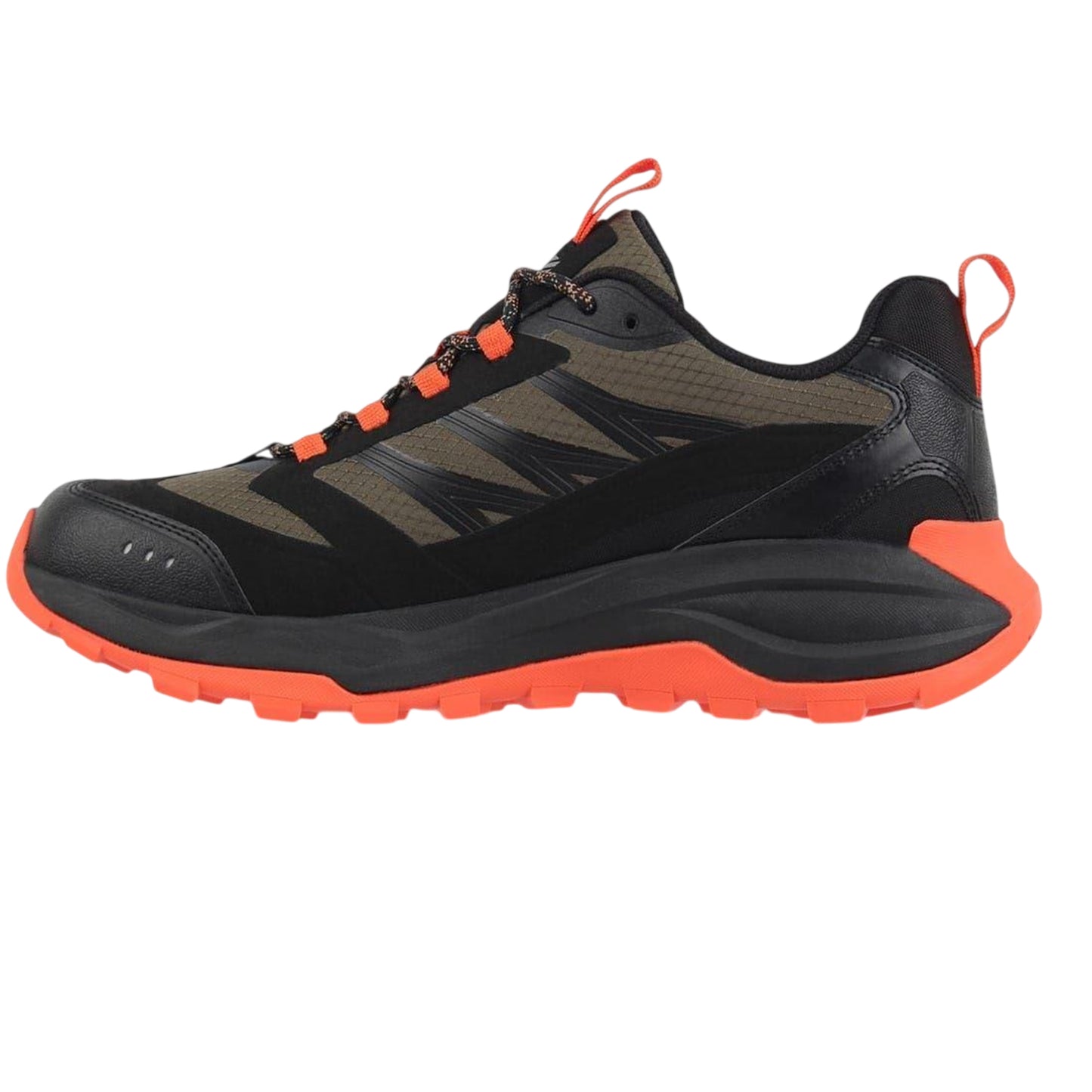 Khaki Tone-Orange - Back - Karrimor Mens Milford Hiking Shoes