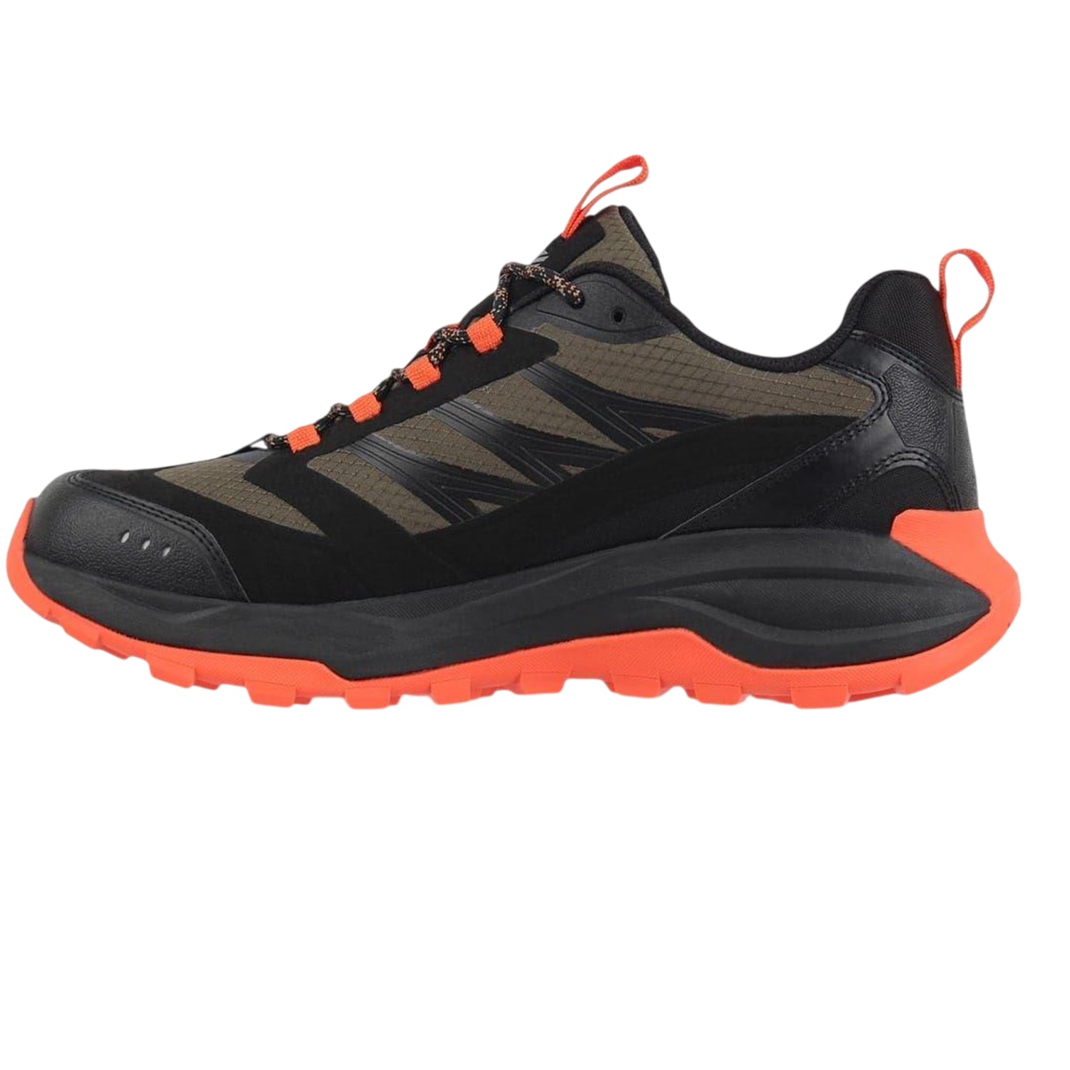 Khaki Tone-Orange - Back - Karrimor Mens Milford Hiking Shoes
