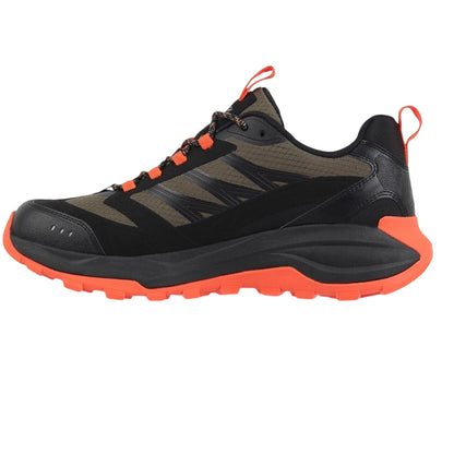 Khaki Tone-Orange - Back - Karrimor Mens Milford Hiking Shoes