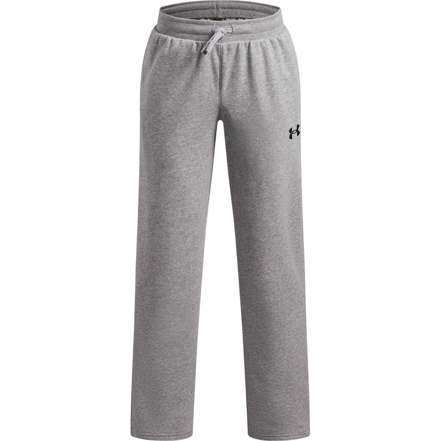 Grey-Black - Front - Under Armour Childrens-Kids Rival Tracksuit Bottoms